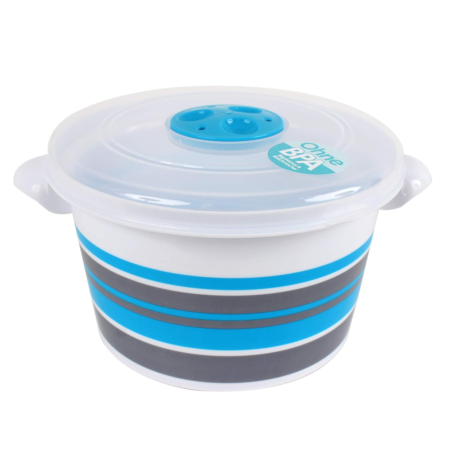 Para Microondas, con rayas (1, 5 L), color azul: Amazon.es