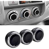 HVAC Control Knob Set for 2005-2015 Toyota Tacoma, (A Set of 3 Knobs) | Compatible with Toyota Tacoma 2005-2015 A/C Air Conditioning Control Switch Knob Button