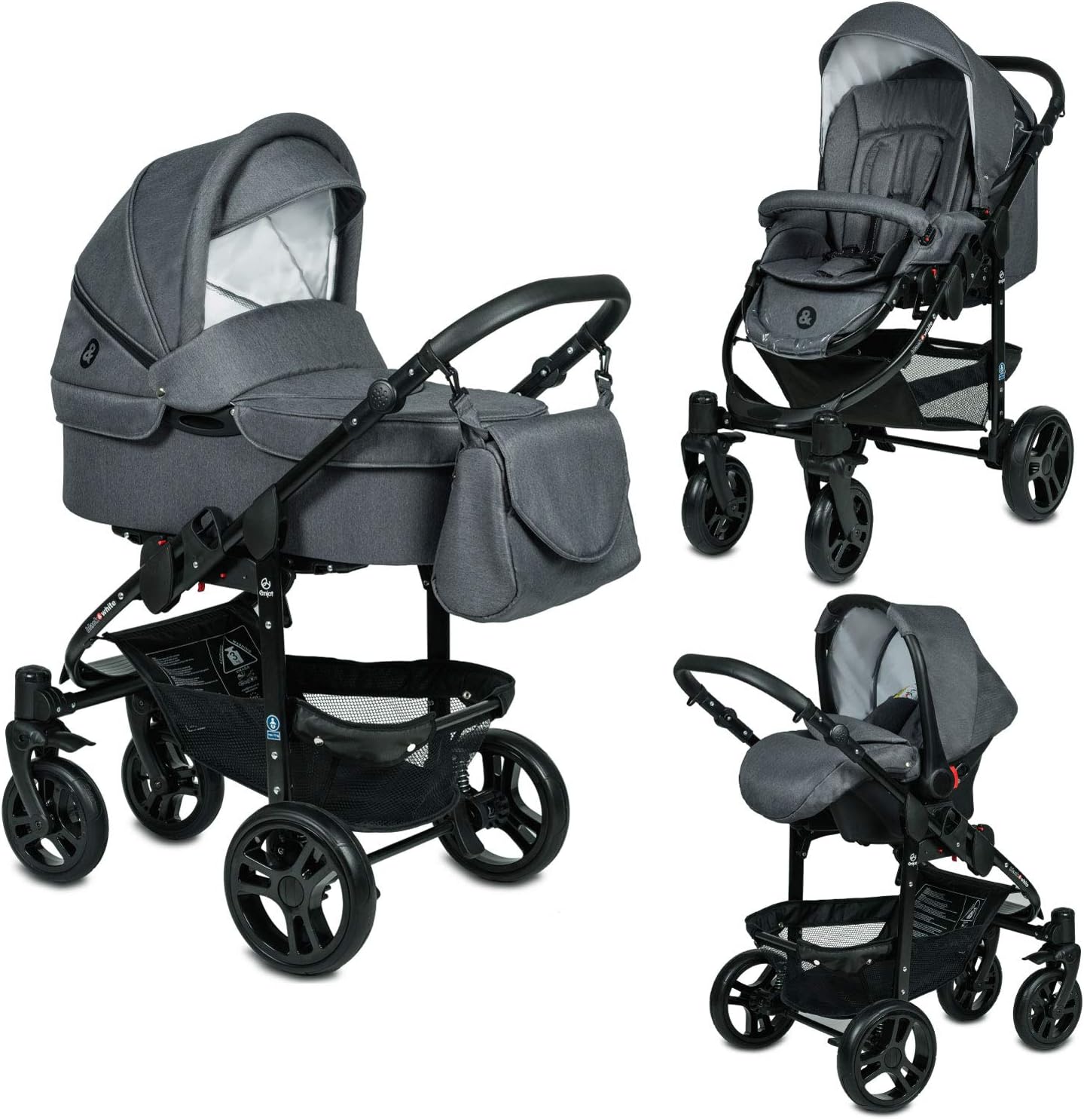 poussette 3 roues combinée