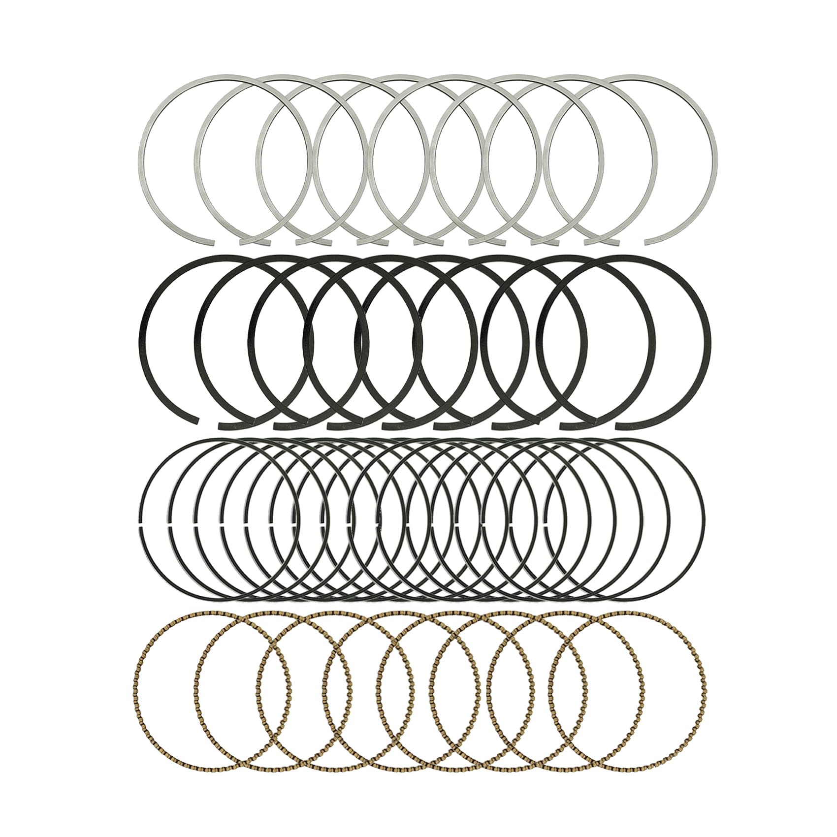 Photo 1 of BuliBoao 41859CP Engine Piston Ring Set Standard Fits for Chevy GMC 4.8L 5.3L LS Engines 1999-2016