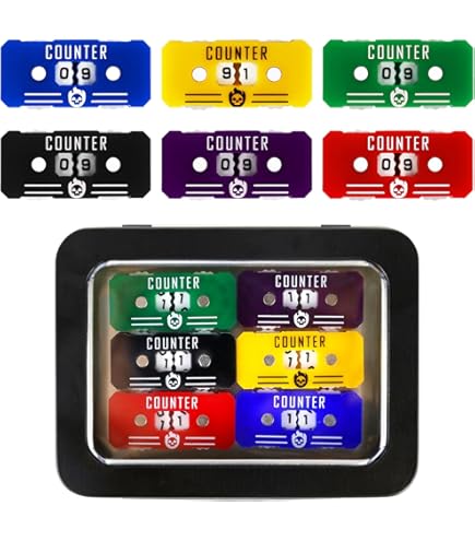 Amazon.com: Gamegenic Life Counter – Life Counters Set of 4 Single