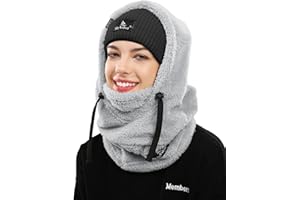 Shy Velvet Balaclava Wind-Resistant Winter Face Mask,Fleece Ski Mask for Men and Women,Warm Face Cover Hat Cap Scarf