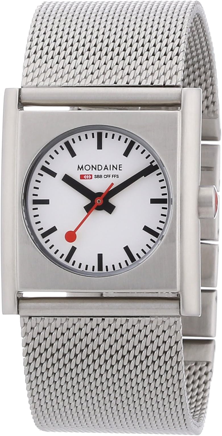 Evo Cube Ladies Watch A658.30320.16SBM with White Square Dial on Stainless Steel Silver Bracelet