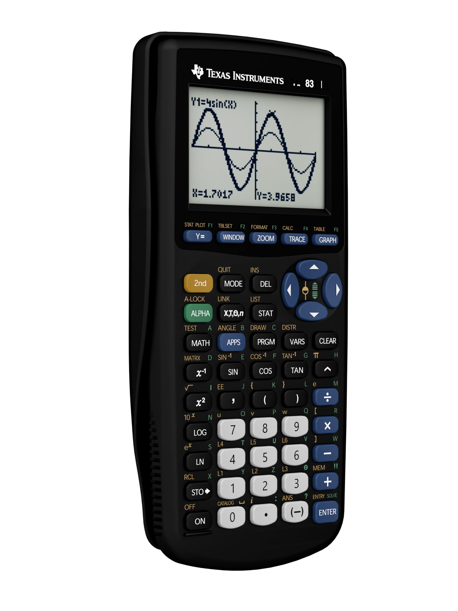 Texas Instruments TI-83 Plus Graphing Calculator, Gray, Standard