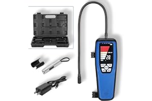 KALAGEEN 𝙐𝙥𝙜𝙧𝙖𝙙𝙚 Freon Leak Detector, LD-200 Refrigerant Leak Detector with Rechargeable Battery, Sensitive AC Leak Detector HVAC for R12 R22 R134a R1234 R1234yf R600a R410a CFCs HCFCs HFCs HFOs HCs