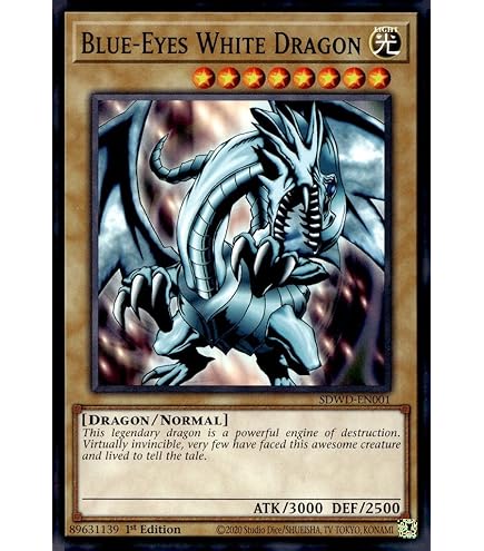 MISKD Yu-Gi-Oh!! Blue Eyes Ultimate Dragon!! 3 Blue Eyes White Dragon's! All Rare 20 Yugioh Card Lot!! : Toys & Games