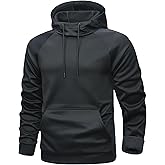 MAGCOMSEN Mens Hoodies Fleece Lined Casual Athletic Sweatshirts Pullover with Kangaroo Pocket