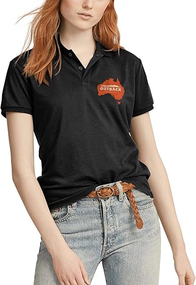 Amazon.com: Camisa polo para mujer de color rojo con diseño de langosta y langosta de pescado-restaurante-avanzada 100% algodón: Clothing