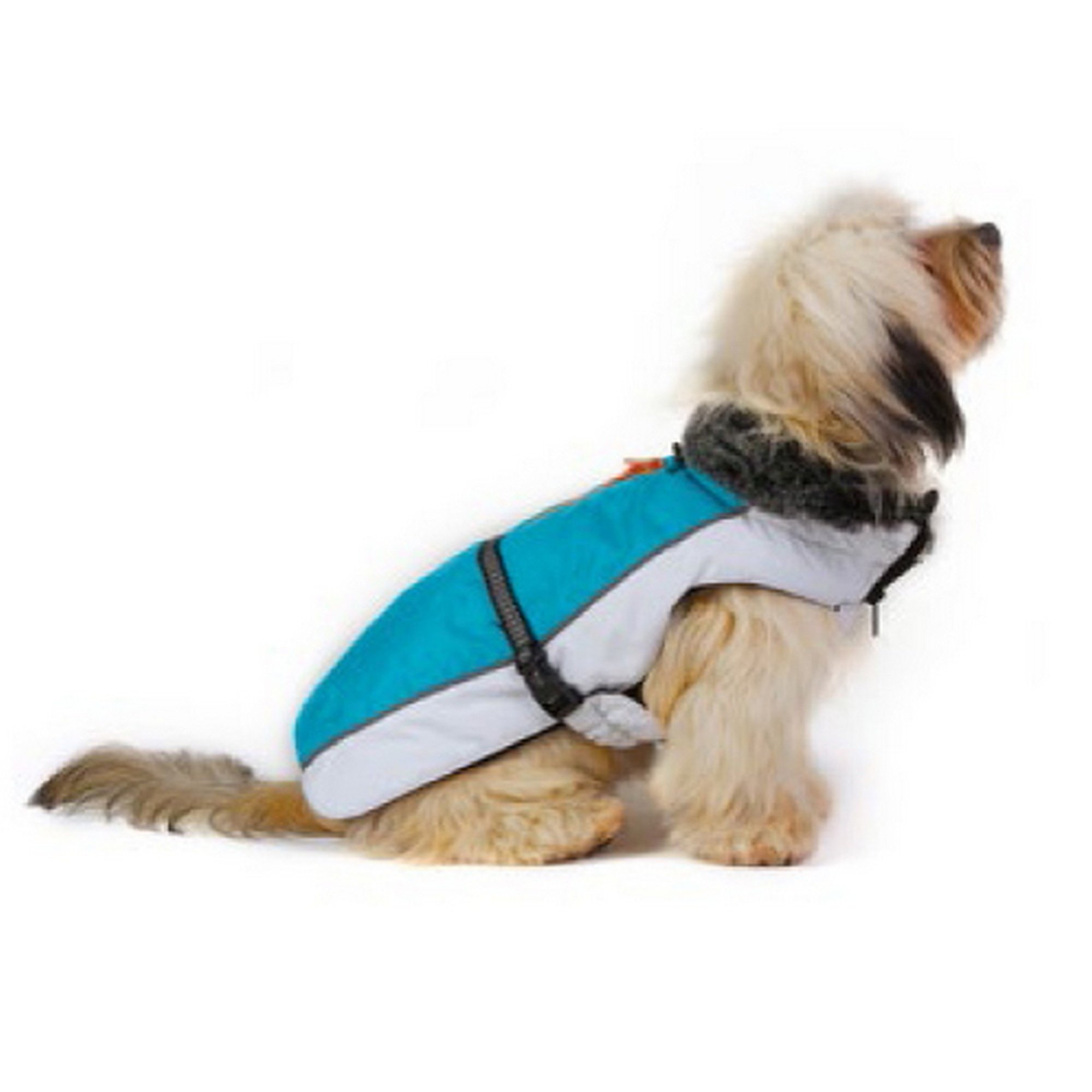 Dog Gone Smart Aspen Jackets Aqua/White 8"