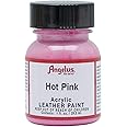 Angelus Acrylic Leather Paint, 186 Hot Pink, 186 Hot Pink