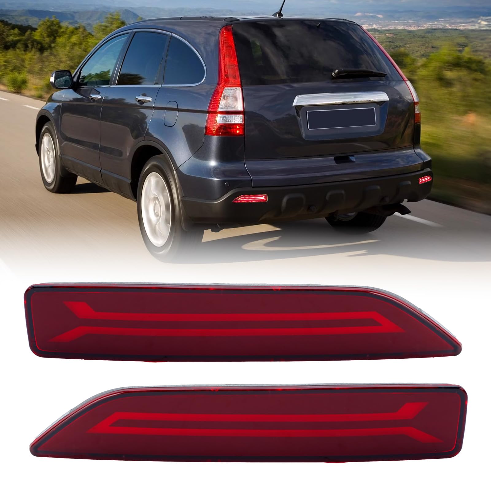 Clidr LED Rear Bumper Light for Honda CRV CR-V 2007