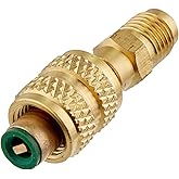 R410A Adapter 5/16" SAE Female to 1/4" SAE Male Vacuum Service Port for Mini Split Air Conditioners