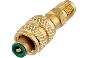 Senville R410A Adapter 5/16" SAE Female to 1/4" SAE Male Vacuum Service Port for Mini Split Air Conditioners