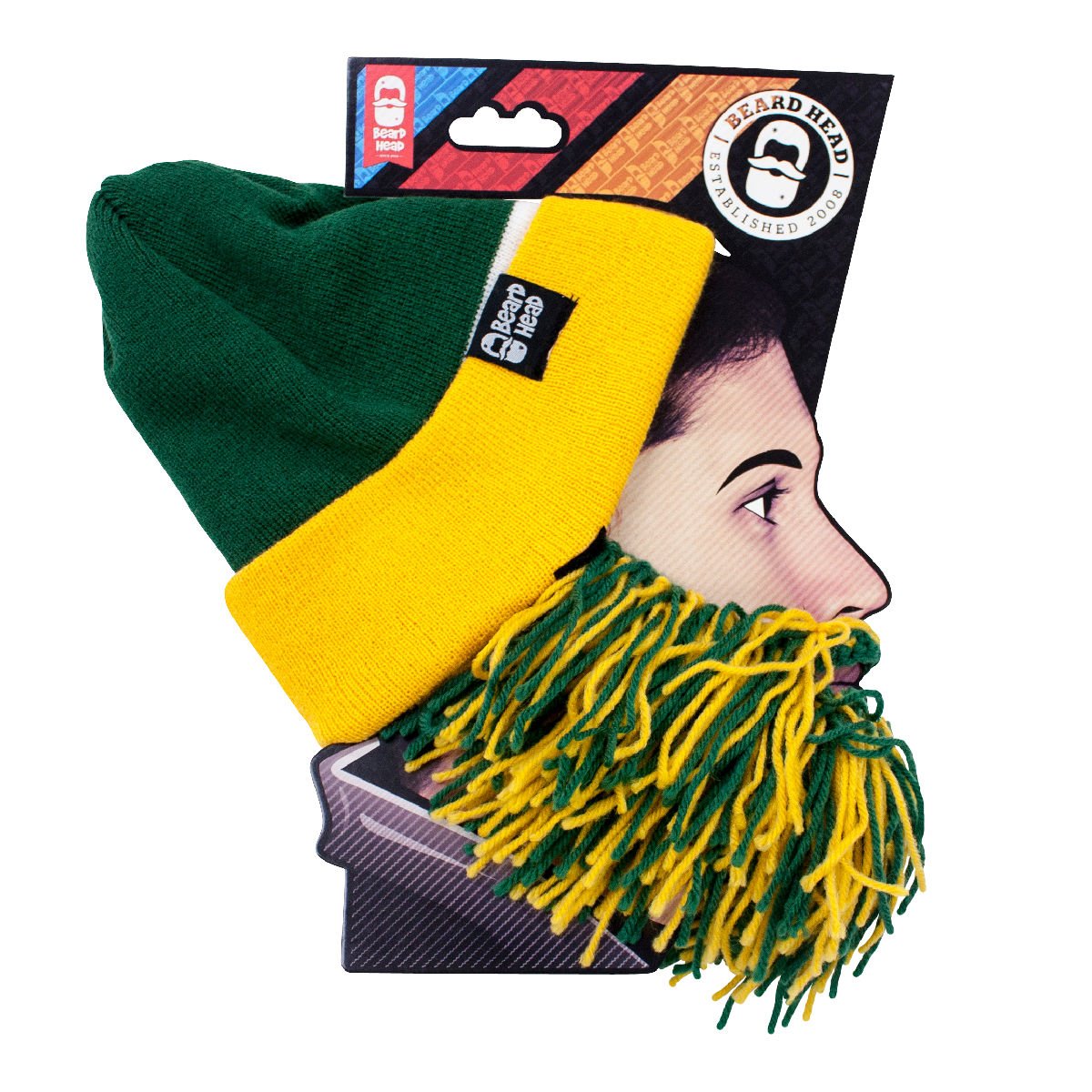 Beard Head Tailgate Series Knit Beanie w Beard Hat