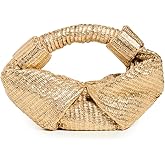 SIMONMILLER Women's Metallic Raffia Lopsy Bag