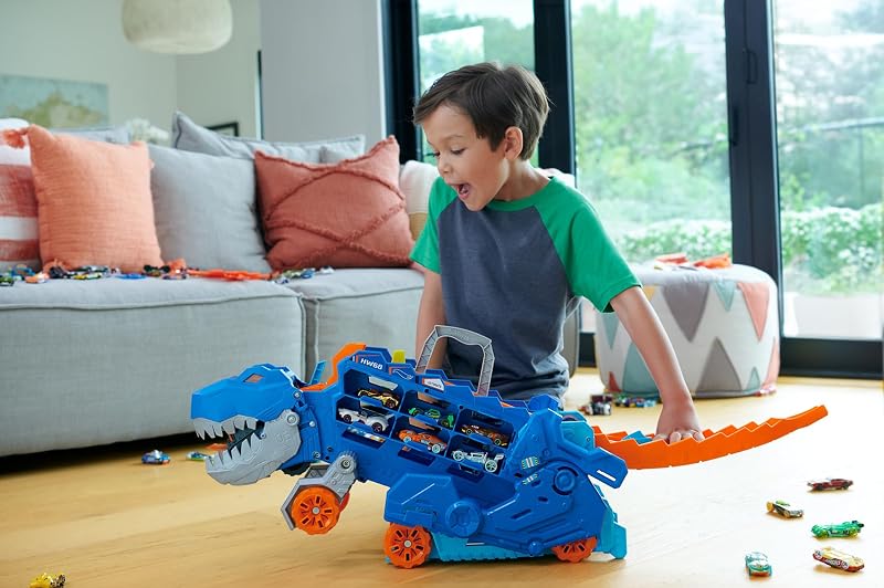 City Transportador T-Rex y 2 Coches de Metal