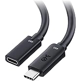 Cable Matters 40Gbps USB 4 Extension Cable - 3.3ft / 1m, True Reversible Design, Supports [8K Video, 240W Charging, 40Gbps Data Transfer] USB C Extender/Type C Extension Cord Male to Female