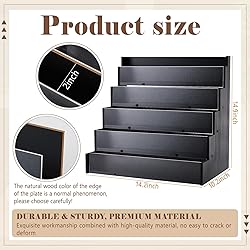 Yuntau 5 Tier Greeting Card Display Stand Black