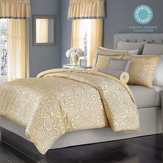 Martha Stewart Collection Antique Filigree 14 Pc Queen Comforter Set Bedding Sets Household Shop The Exchange
