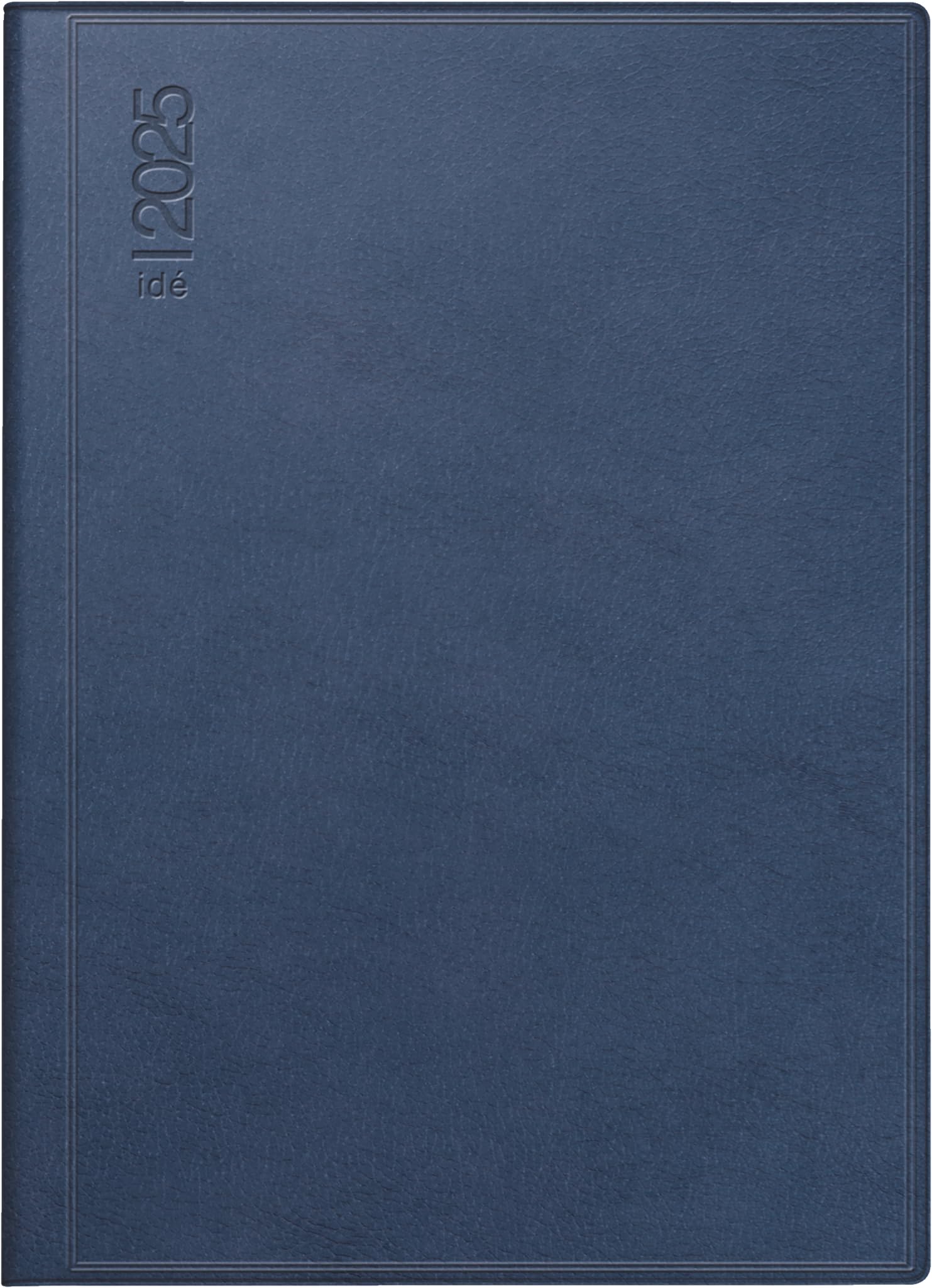 rido/idé Pocket Diary Model Perfect/Technik I (2025), 2 Pages = 1 Week, A6, 208 Pages, Plastic Cover Skivertex, Dark Blue