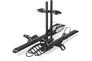 Young Electric E-Bike Rack Hitch Mount Platform Style for Cars Trucks SUVs Minivans RV, fits E-Bike with Up to 5-inch Fat Tir