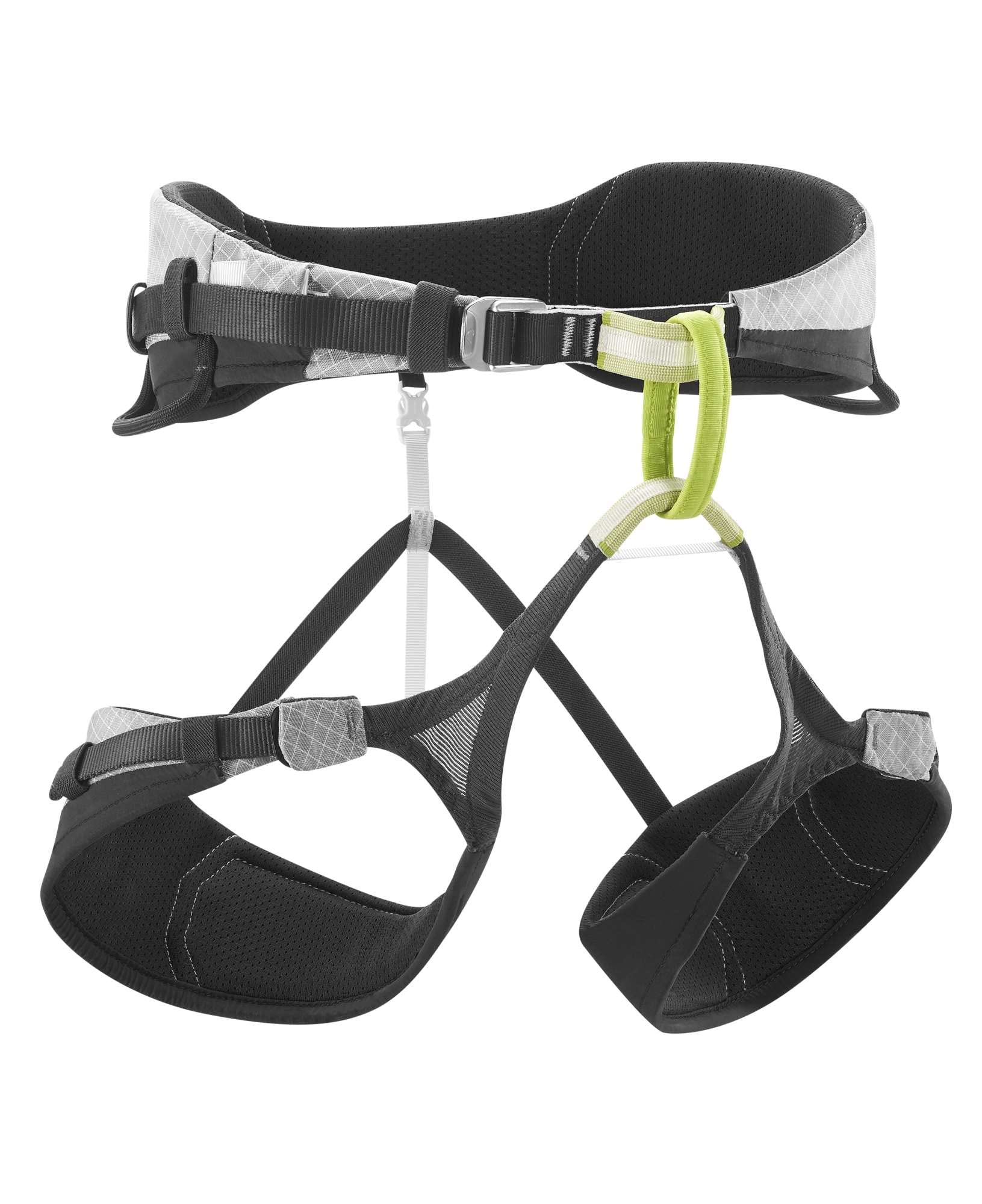 EDELRID Helios Climbing Harness, Unisex, Light Grey, Size L, 3D Pad Technology, Dyneema Wear Indicator