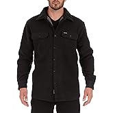 Smith's Workwear Men's Sherpa Lined Fleece Shirt Jacket