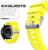 TiMOVO Yellow 22mm Silicone Strap for Samsung Galaxy Watch 46mm Gear S3 view 4