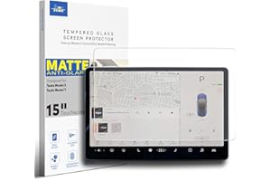 INNOSURE Tempered Glass Matt Screen Protector Designed for (2018-2023) Tesla Model 3, (2021-2024) Tesla Model Y 15 Inch Dashboard Touchscreen Tesla ModelY Model3 Accessories Anti Glare (Matte)