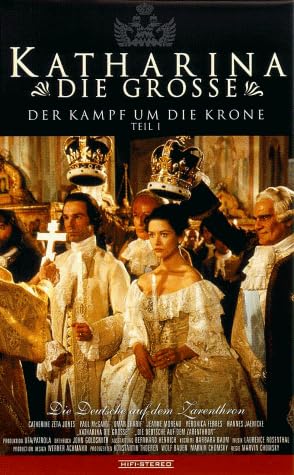 Amazon Com Catherine The Great Vhs Catherine Zeta Jones Paul Mcgann Ian Richardson Brian Blessed John Rhys Davies Craig Mclachlan Hannes Jaenicke Agnes Soral Mark Mcgann Karl Johnson Stephen Mcgann Veronica Ferres John Goldsmith Marvin