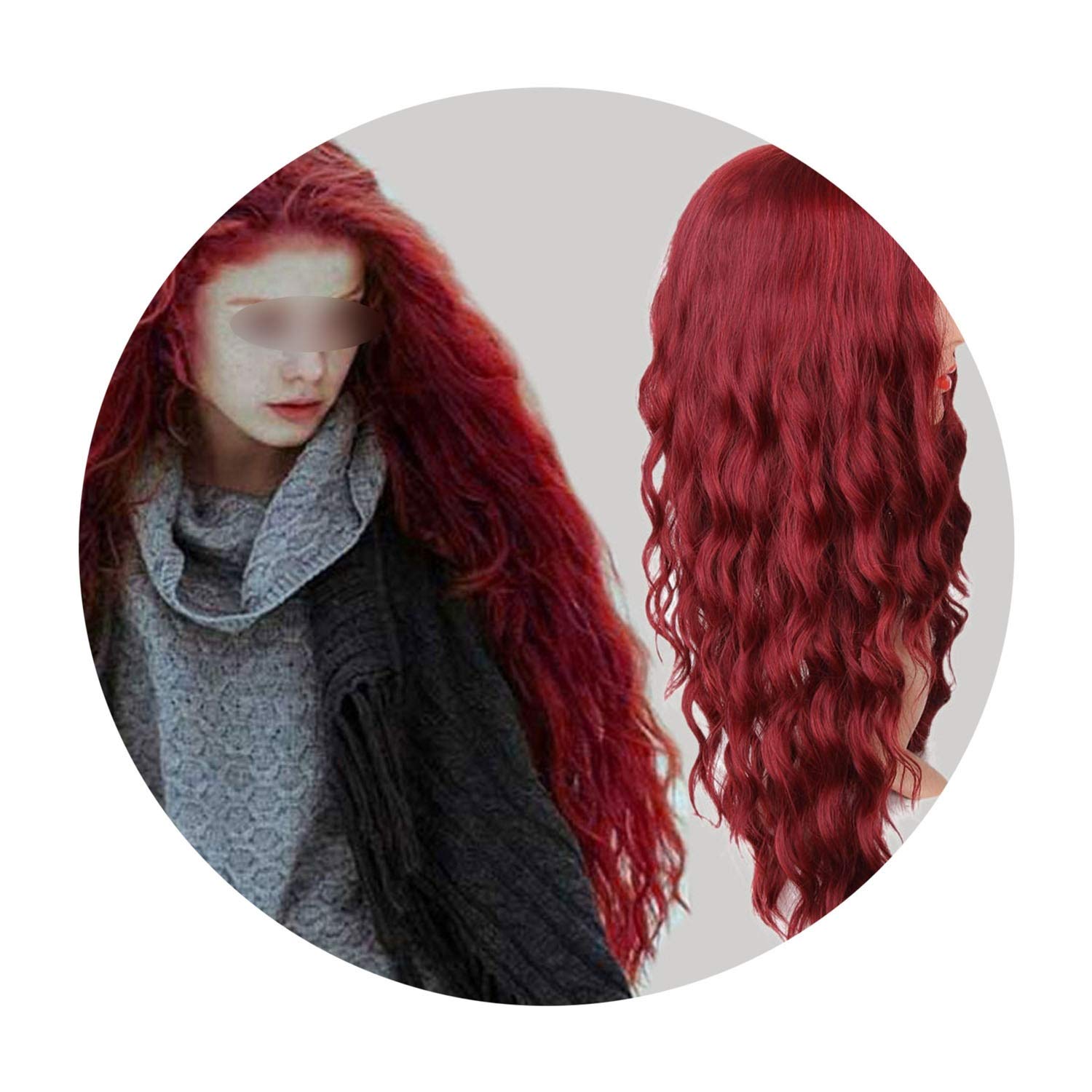 Amazon Com Wigsit S A Wig 30 Synthetic Red Black Dark Brown And
