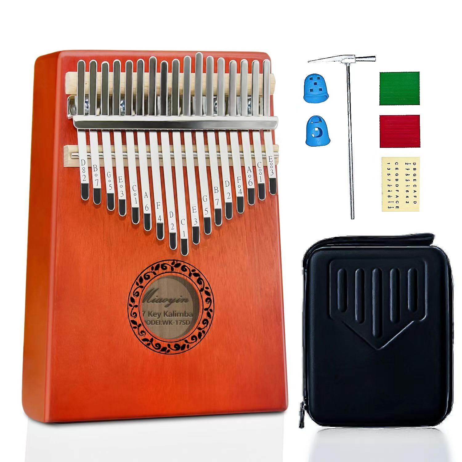 Mua Kalimba 17 Keys Thumb Piano with Hard Case,Study Instruction and ...