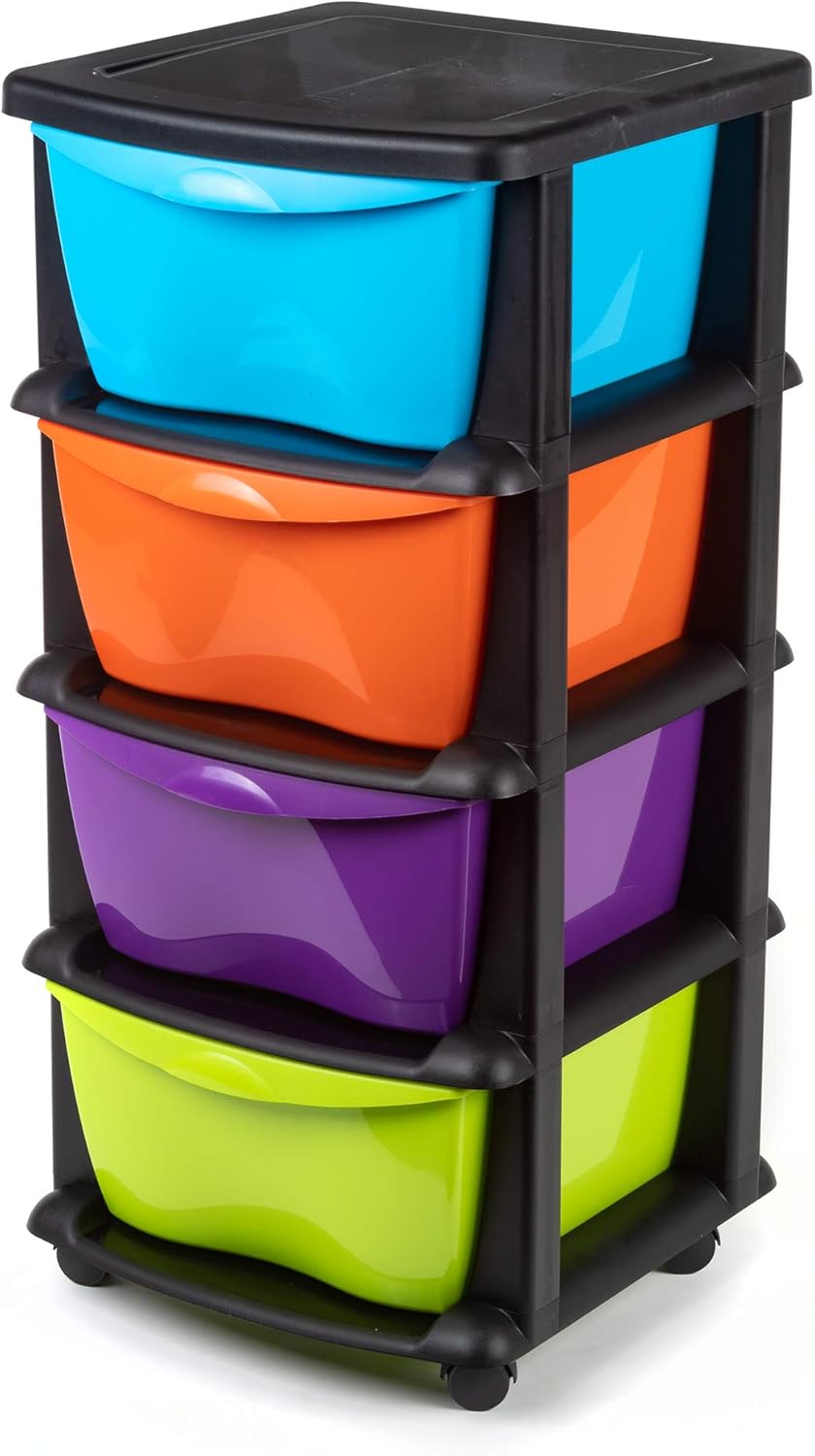 Cajoneras contenedores de plástico con Ruedas para Uso rudo