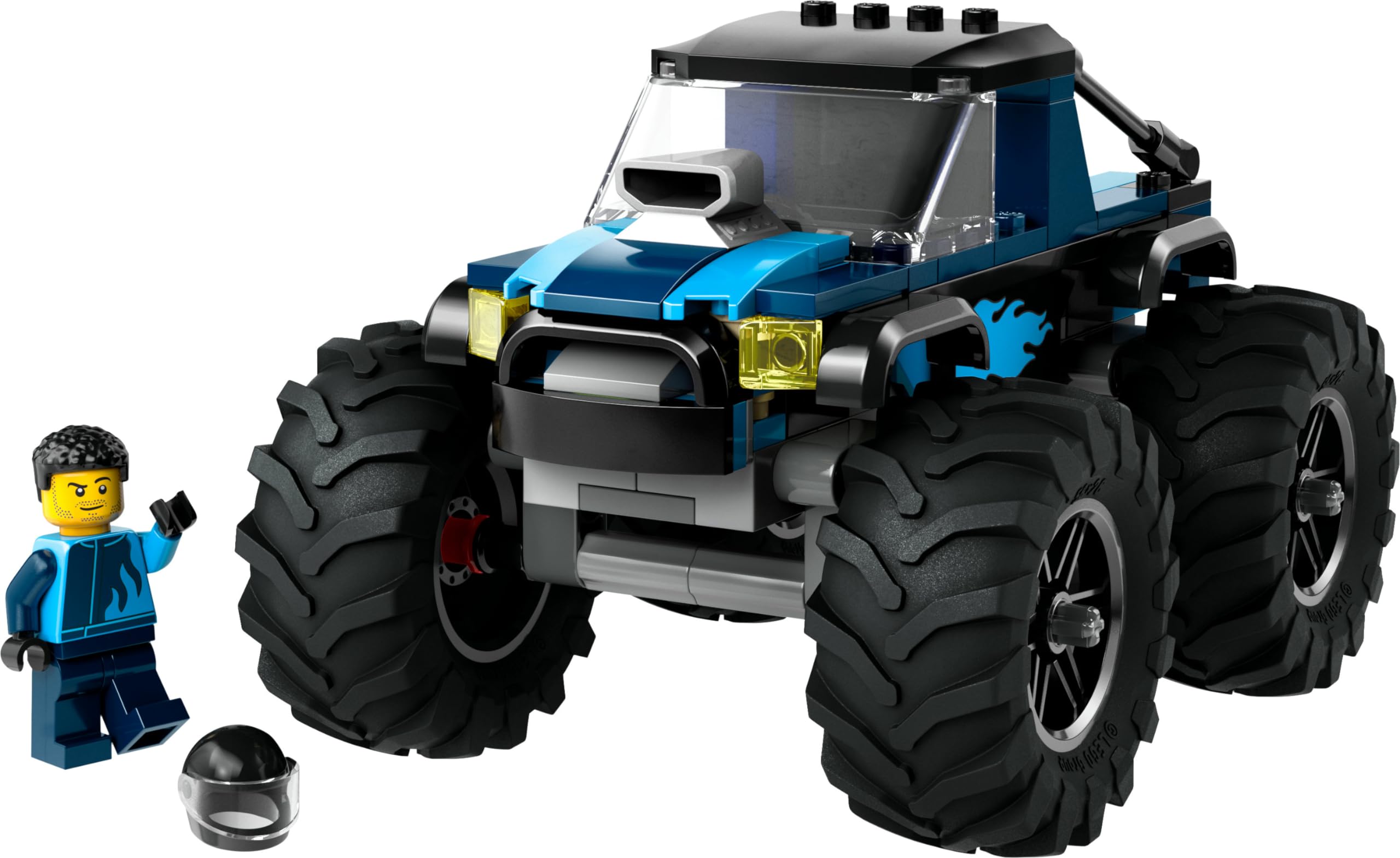 LEGO City Blauer Monstertruck - Offroad Spielzeugauto mit Rennfahrer Minifigur - Monster Truck Rennauto Modellbau für Kinder - Geschenk für Jungs und Mädchen ab 5 Jahren - 60402 9