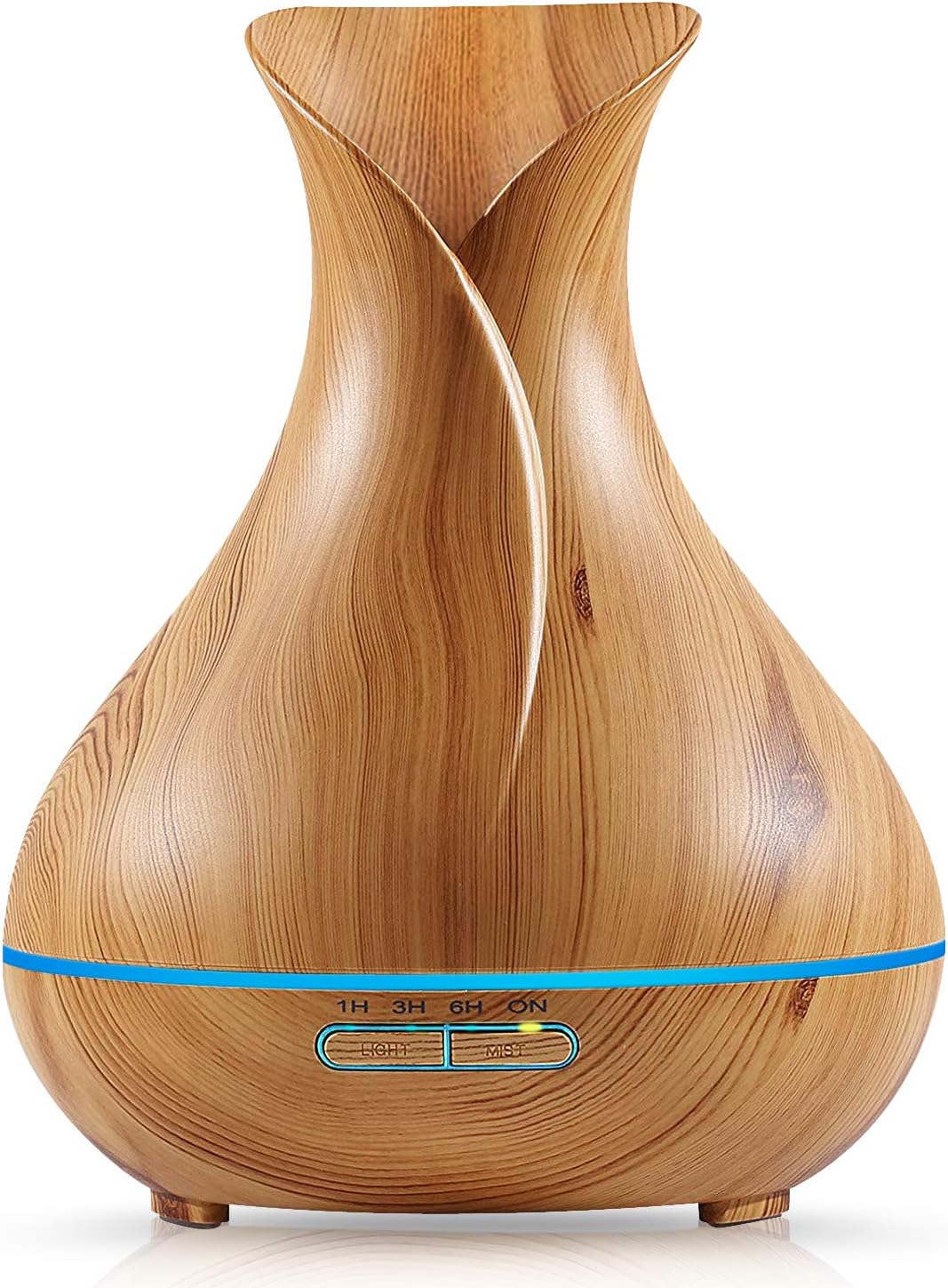 OliveTech Aromatherapy Essential Oil Diffuser, 400ml Ultrasonic Diffusers for Essential Oils, Free Cleaning Kit, BPA Free, Auto Shut Off - Yellow