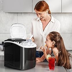 Countertop Ice Maker Machine with Handle, Portable