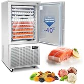 Kolice Commercial Heavy Duty 10 Trays Blast Chiller &amp; Freezer with Food Probe, Lowest temp: -40&deg;F, for Restaurants,Bakerys,Hotels to Preserve Ice Cream,Sea Food,Chicken,Dumpling,Beef,Dough,etc