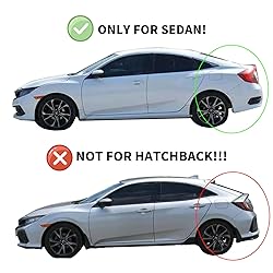 YQAUTEC Window Visors Rain Guards for 2022 2023