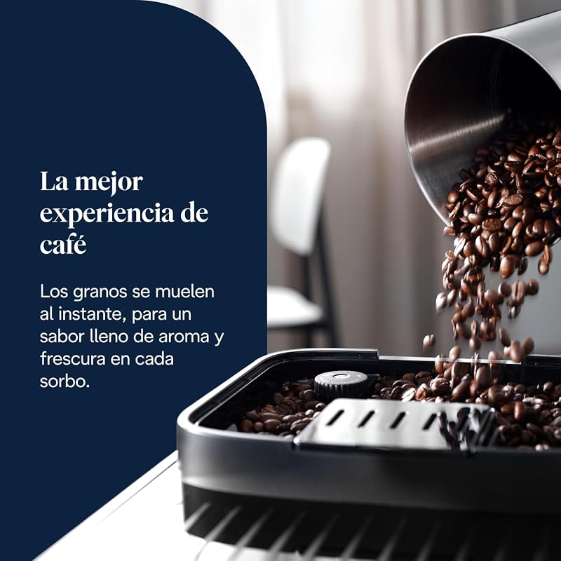 Magnifica Evo - Cafetera Superautomática 7 Bebidas Plata/Negro — foto 3 de 8