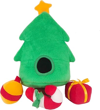 christmas tree dog toy