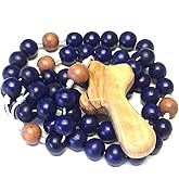 Wooden Rosary (Cobalt)