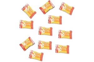 Gin Gin's Individually Wrapped Healthy Candy - Double Strength Ginger Flavor - 2 lb Bulk Candy Bag by YumDelish