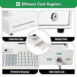 TENNIEX ECR100 Cash Register, Electronic POS System