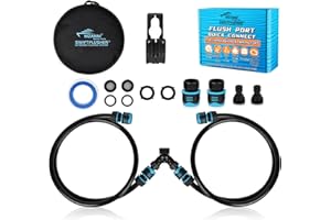 MZANNI SWIFTFLUSHER Twin Outboard Quick Connect Flush kit for Yamaha & Honda,Twin Outboard Flush Kit,Flush Port Quick Connect,Outboard Engine Motor Flushers,Outboard Engine Flush Adapter