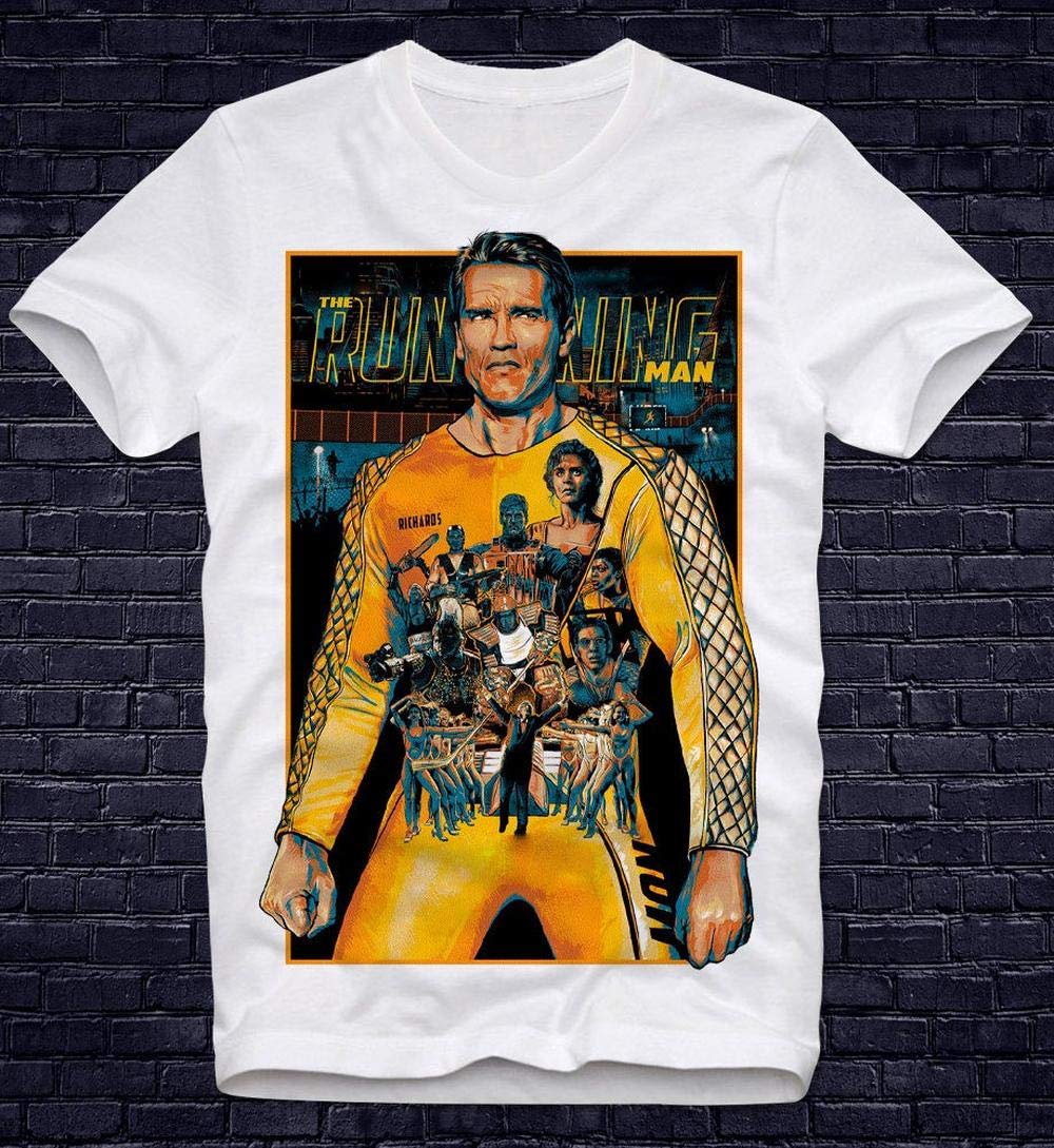 The Running Man Schwarzenegger Stephen Dynamo King Arnold Fireball Sci Fi Ics Ben Richards Cult Movie Retro Vintage Killian Gift For Woman T Shirt