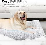 KSIIA Large Dog Bed Washable Calming Crate Mattress 90x60x8cm Grey view 3
