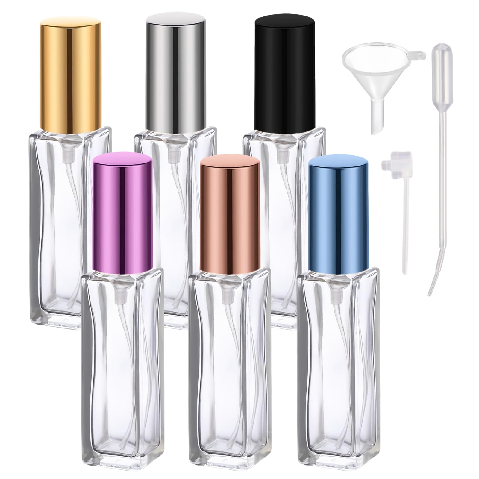 Photo 1 of SWJLR 6 Pcs 10ML Perfume Travel Refillable, Portable Perfume Atomizer, Cologne Travel Bottle, Travel Size Perfume Bottle Empty