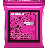 Ernie Ball Super Slinky Classic Pure Nickel Electric Guitar Strings, 9-42 Gauge (P02253)