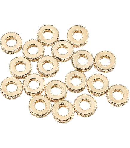 SUNNYCLUE 1 Box Of 10 Cubic Zirconia Beads 8. (118) In Brass Rhinestone...