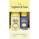 Sun Bum Lighten and Tone Travel Kit - Blonde Hair Lightener and Tone Enhancer - Enhances Hair Color and Shine while Neutralizing Brassy Tones - UV Protecting - Vegan and Cruelty Free (4 oz, 1.5 fl oz)